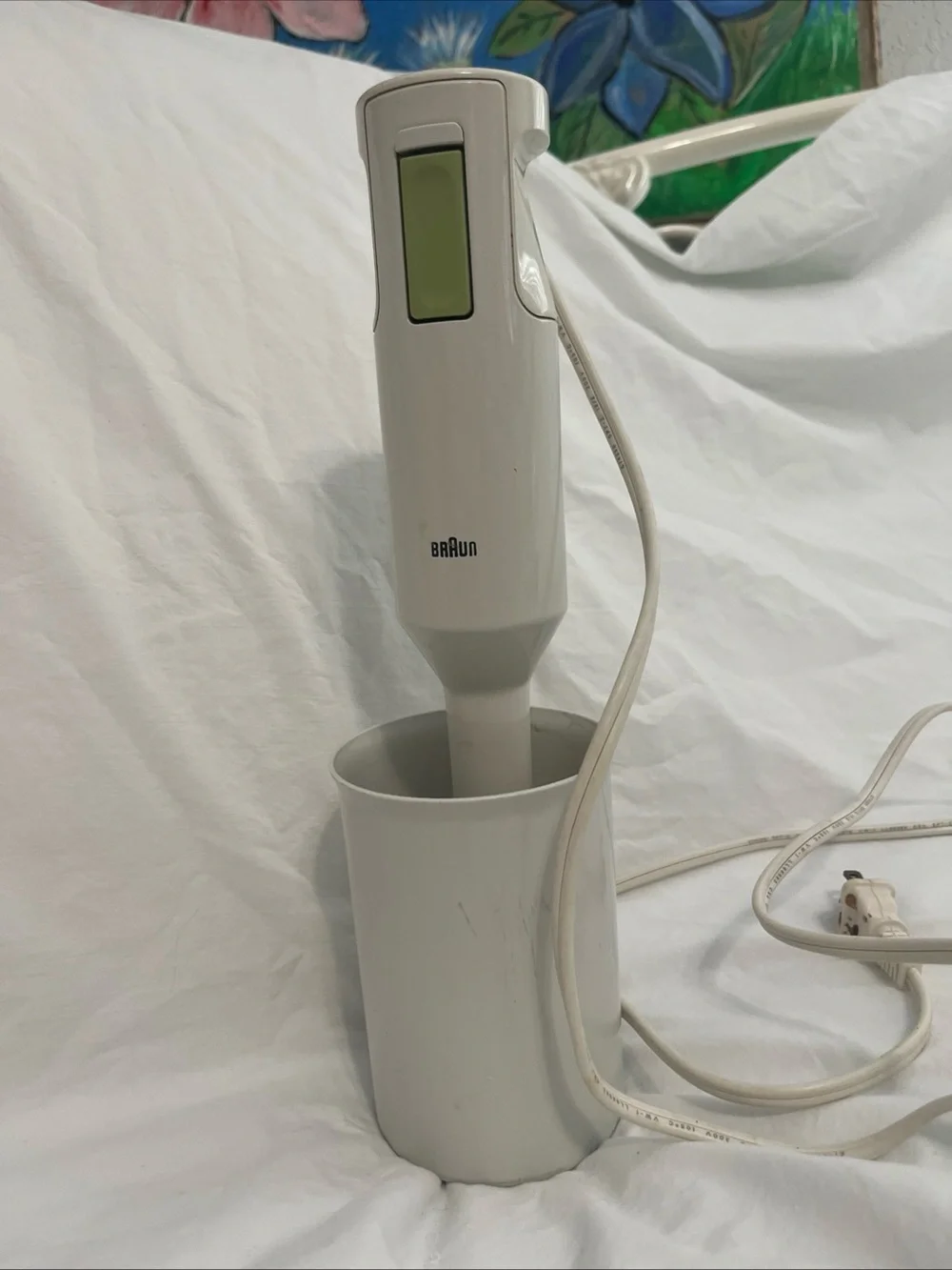 Braun White Hand Blender with Light Green Accent - Immersion Mixer